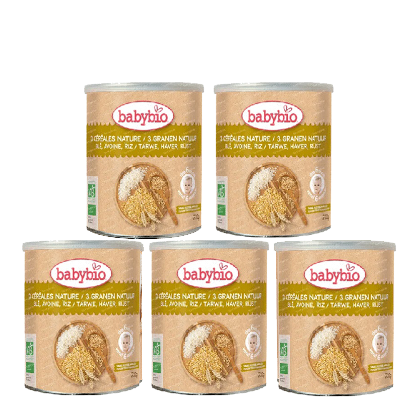 Monos Багц Babybio хөх тариатай каш 220гр 8+сар 5ш