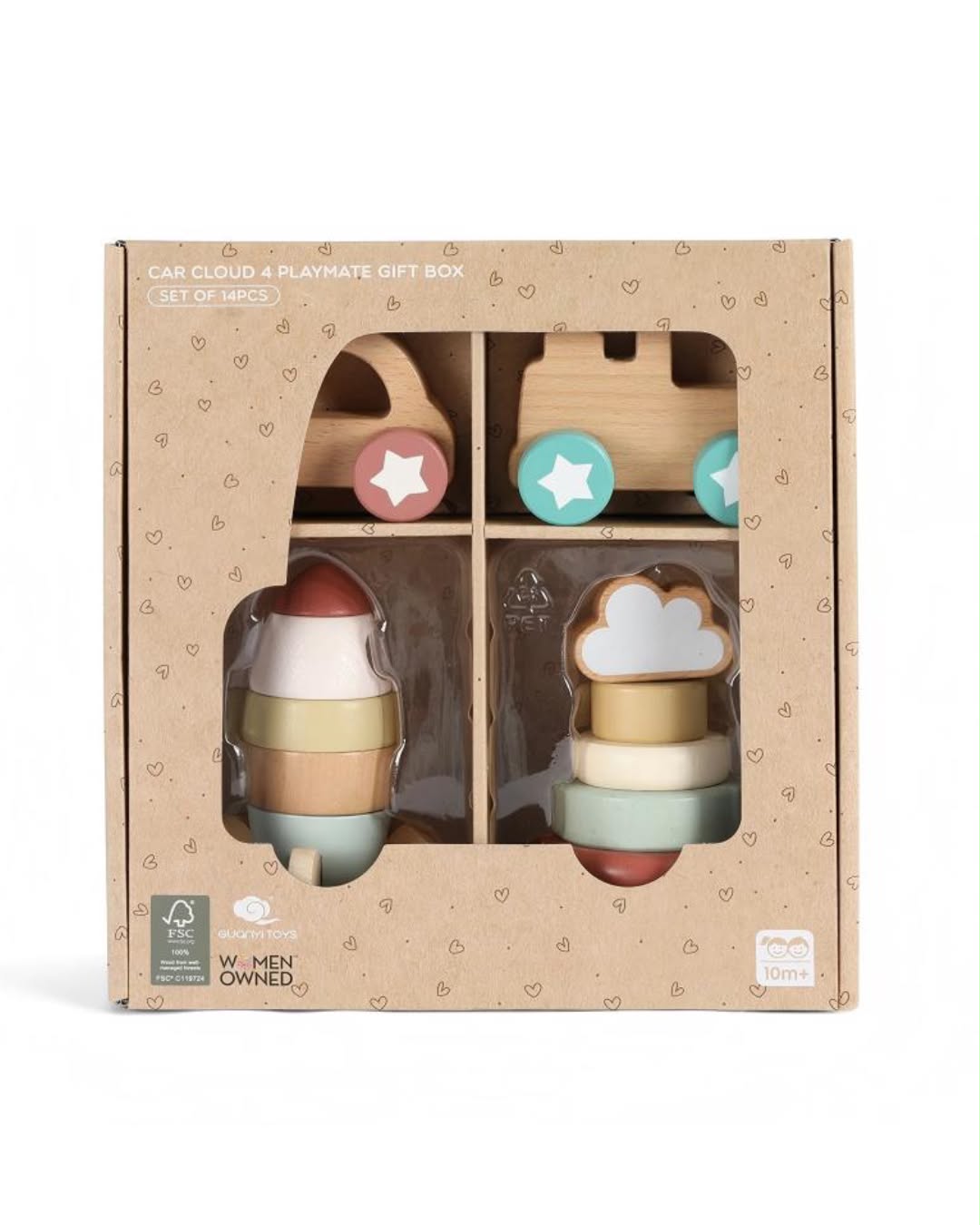 Monos Elefun Stacking & Vehicles gift set