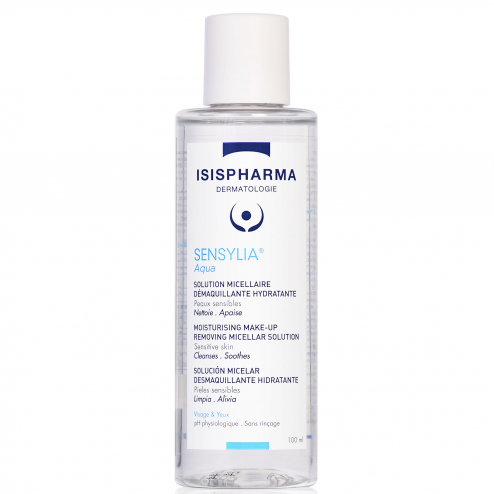 Monos ISISPHARMA Sensylia Aqua 100 ml - Эмзэг хуурай арьсны чийгшүүлэгчтэй мицелляр ус