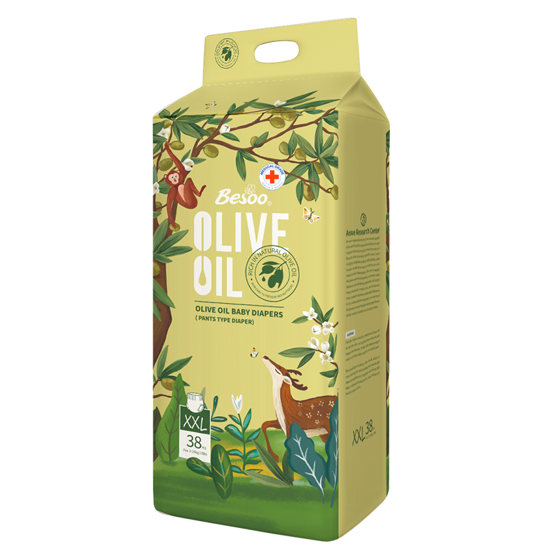 Monos Olive Oil хүүхдийн памперс өмсдөг XXL №38