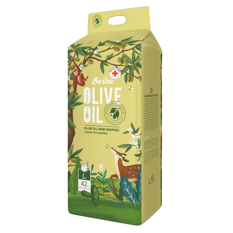 Monos Olive Oil хүүхдийн памперс өмсдөг L №42