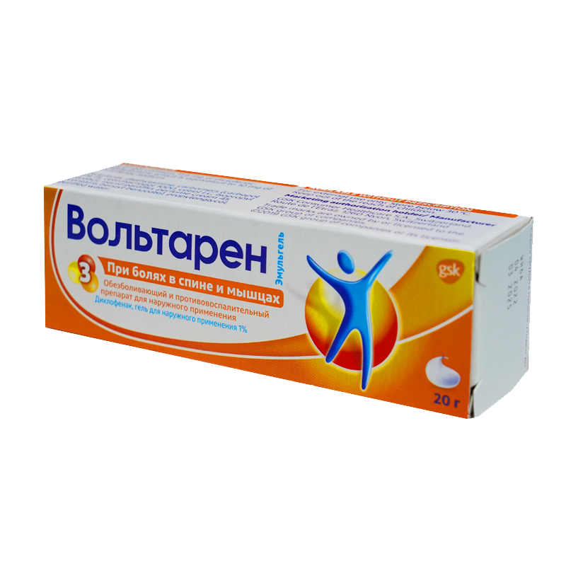 Monos Вольтарен эмульгель 1%-20г №1